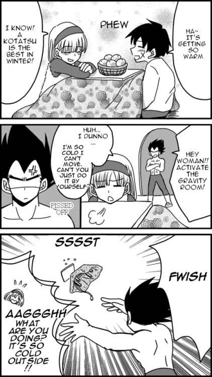 lovelykotori: Kotatsu vs Prince (コタツVS王子)This was drawn by Rikono | translated by @lovelykotori