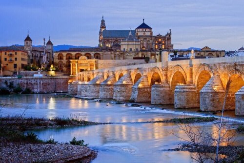 The Roman bridge of Córdoba, Spain, built in the 1st century BC and still in use today. The achievem