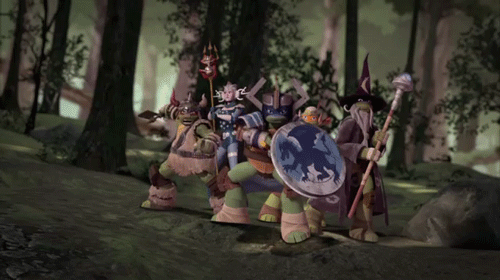 The Teenage Mutant Ninja Turtles are ready for battle