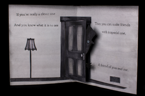 ruinsorbooks:  Alex Juhasz designed the “Mister Babadook” book featured in Jennifer Kent’s film “The Babadook”