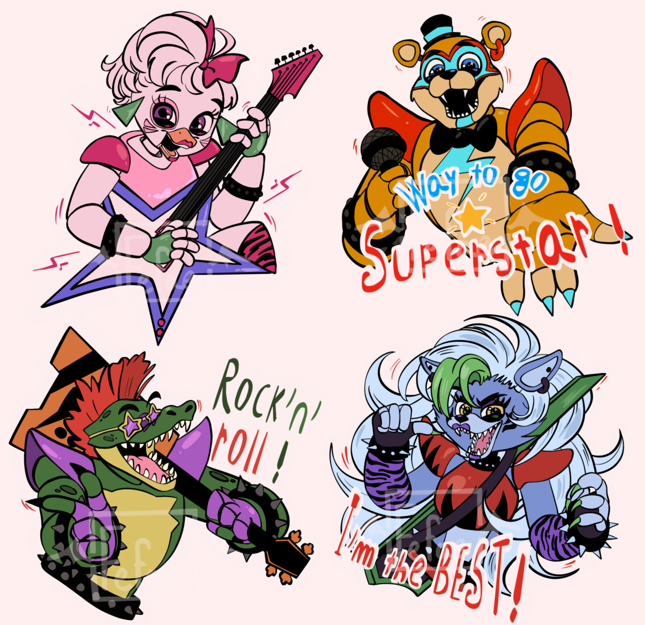 🍭✨Fefae✨🍭 — I'm selling fnaf sb stickers ! Avalaible for