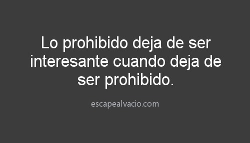 Escape al vací­o