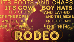 hillbillydeluxegraphics:  Rodeo- Garth Brooks