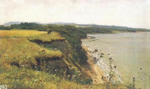 ivan-shishkin:On the Shore of the Gulf of Finland. Udrias Near Narva, 1888, Ivan Shishkinhttps://www