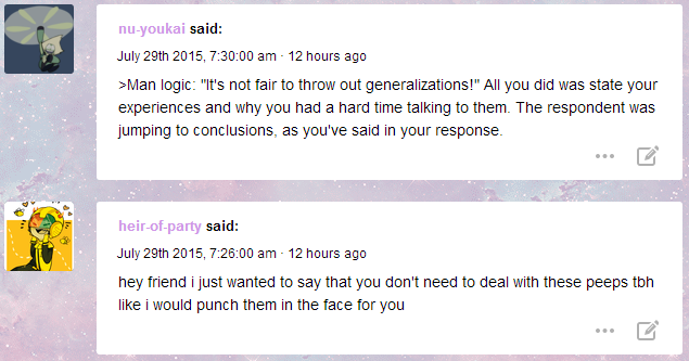hahaha yeahh like everything in that post was my personal bad experiences with guys