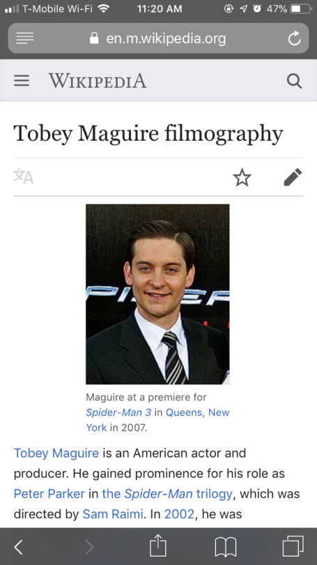 mystrothedefender: ironfamjam:  thestarsintheknight:    TOBEY MAGUIRE IS MAKING A CAMEO. I REPEAT:  TOBEY MAGUIRE IS MAKING A CAMEO IN FAR FROM HOME !!!!!  mULtiVeRSe???    He better be uncle Ben.