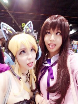 ero-cosplay:  ane-sama@death ‏@KumihoCOS#ahegao all day every day again with @MangoeCOS