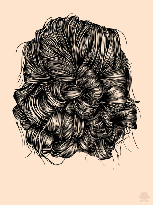 gaksdesigns:  So, remember that ‘Hair study’ project i started a while back in Illustrator? Well it’s finally finished. Check out the full project HERE. :) WEBSITE  /  STORE  /  FACEBOOK  /   TWITTER  /   INSTAGRAM 