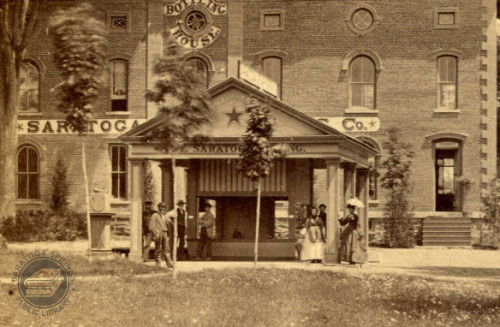 The Star Spring in Saratoga Springs in the early 1870s.Image from the Saratoga Room collection at th