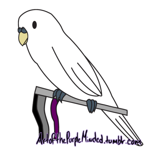 artofthepurpleminded:I wanted to make an ace doggy and budgie to go along with my tiny kitty.