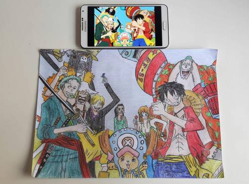 Tried my best to draw One Piece Straw Hat crew from New World. As usual, pretty much screwed up with