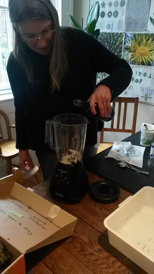 Some Images From The Free Moss Graffiti Workshop This Morning At The South London Botanical Institute.