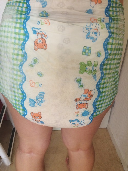 princesstigerdaddybunny:  I ordered Princess to wear diapers all day, since she’s been a bit of a brat lately. So last night I helped her into a fresh pair, and then went to bed. The next day after coming home from work, I was welcomed with this soggy