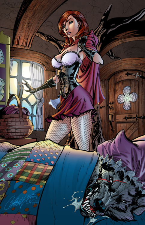 thecyberwolf:  Illustrations Inks & Colors by Jeremiah Skipper Pencils by Jeffery “Scott” Campbell 