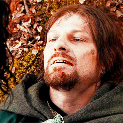 mastertook:   lotr meme- two deaths (&frac12;)→ Boromir    &ldquo;I would