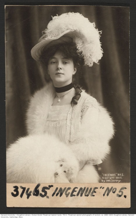 Evelyn Nesbit Theatrical Cabinet Cards.TCS 2Houghton Library, Harvard University