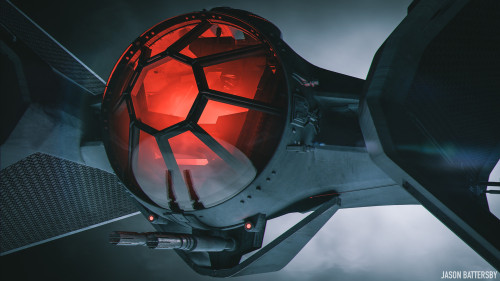 cyberclays:Tie-X / Tie Fighter Design Study- Star Wars fan art by Jason Battersby“Out of the shadows