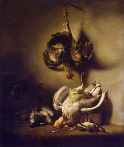 cavetocanvas:  Ferdinand Bol, Dead Game, 1646