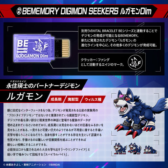 Bandai Announces Digimon Seekers Loogamon DIM Card & Digimom
