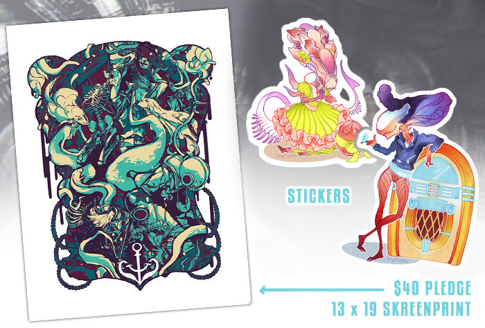 coeykuhn:  shycustis:  The first two from the small set of stickers I’m doing for