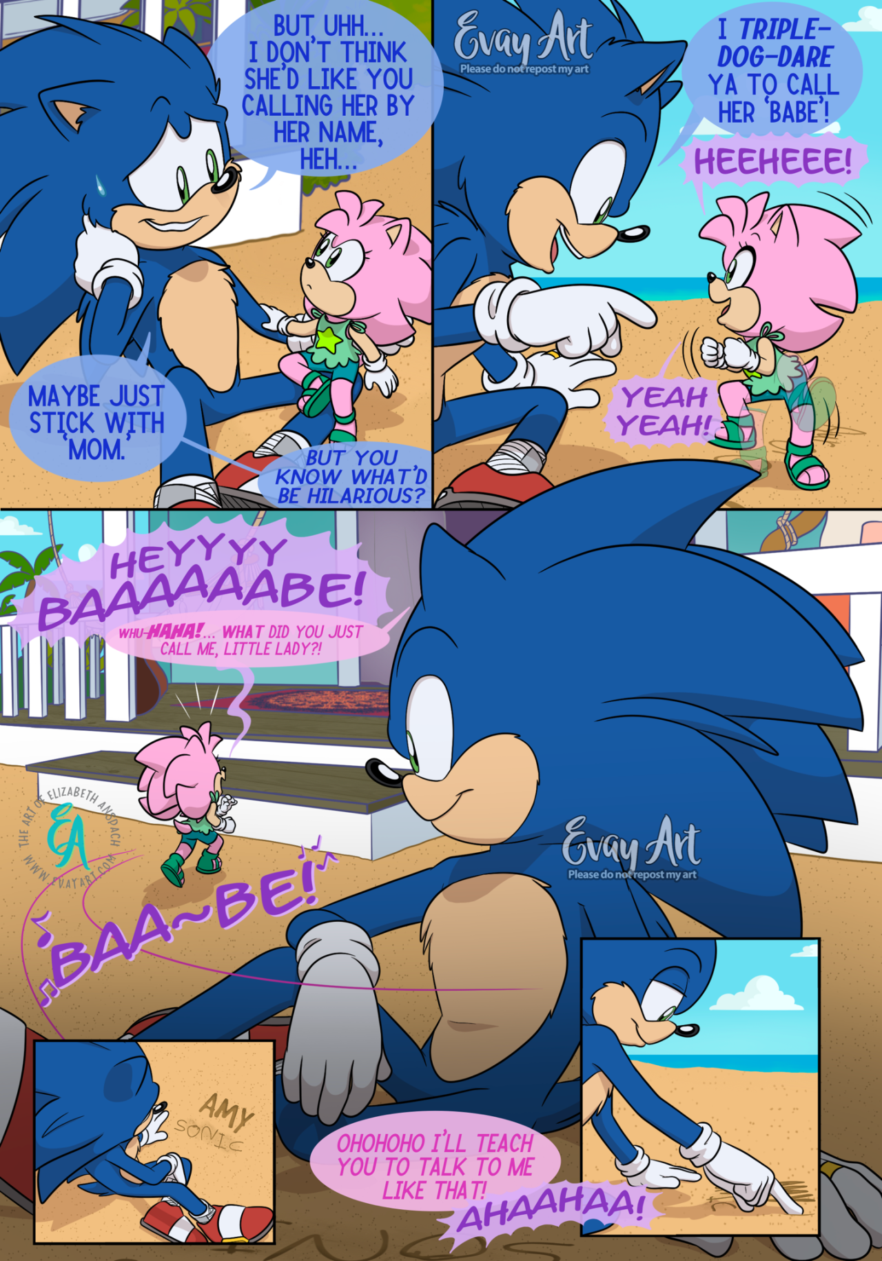 209 Sonic Comic Dub Uh Oh Sonic Sendo Romantico by Evay Sonamy