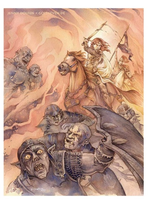 goldseven: “Maedhros did deeds of surpassing valour, and the Orcs fled before his face; for si