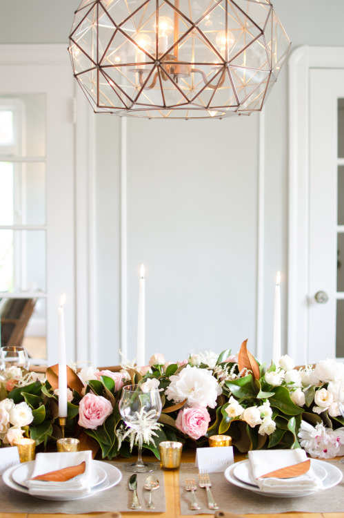 We continue Theme Tuesday with this Modern Inspired Thanksgiving Tablescape Inspiration captured, st