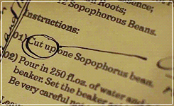 thebeautyofsolitude:The Magic Begins Challenge [✖] #25 Favorite Class : Potions“You are here t