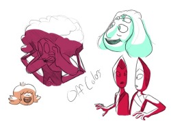 thecrowartistrian:Sketches of all the Off Color Gems
