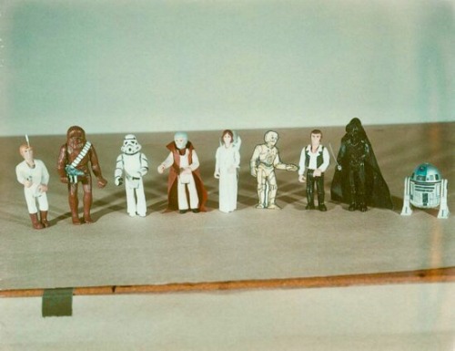 talesfromweirdland:Prototype Star Wars figures by Kenner, based on figures from a Fisher-Price toyli