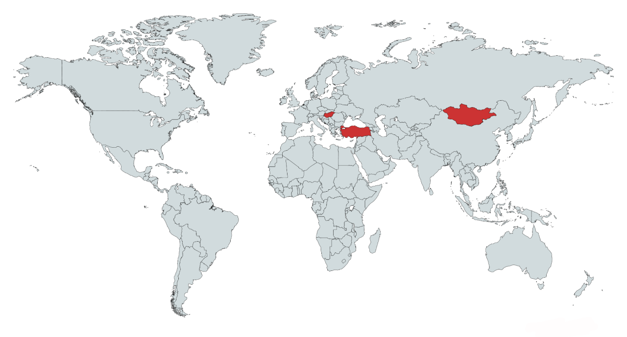 Countries mentioned in the National Anthem of Hungary