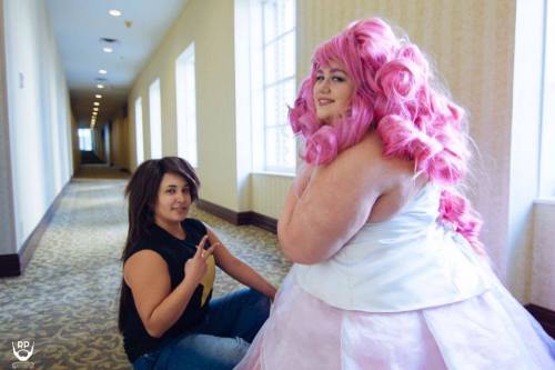 tipseygnostalgic:  Photos from Anime North Texas 2015! I’m so glad I got to cosplay Greg again with such a wonderful Rose! <3 I can’t wait to do him again! Greg Universe - @tipseygnostalgic Rose Quartz - @mommarosequartz Photographer 