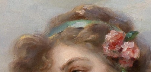 die-rosastrasse:Flower crowns in paintings ❀