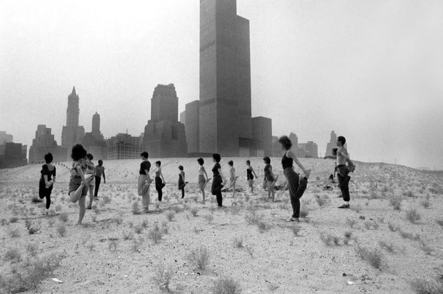 :Exercising in the shadow of the WTC, 1980 porn pictures