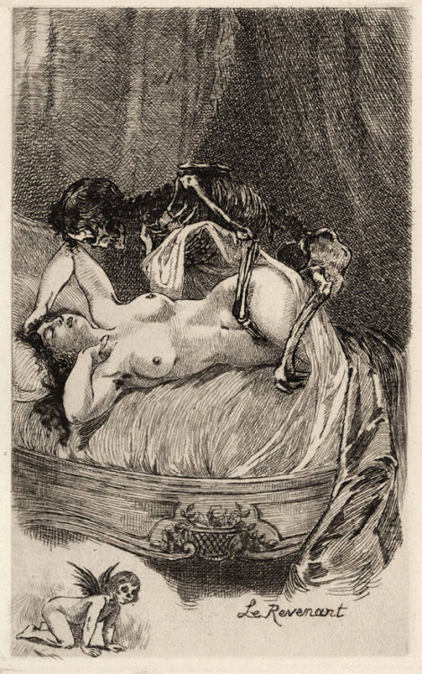 Martin Van Maële (1863-1926), ‘La Revenant’, “Les Fleur Du Mal” by Charles B