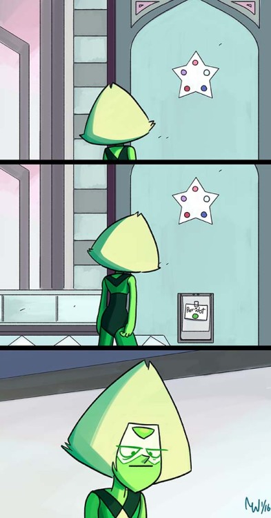 lynxgriffin:Soooo what if Peridot demands that she get her own room in the temple so that she doesn’