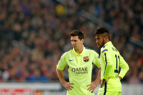 fzneymar:  UEFA Champions League - Ajax 0:2 Barcelona (05.11.2014)