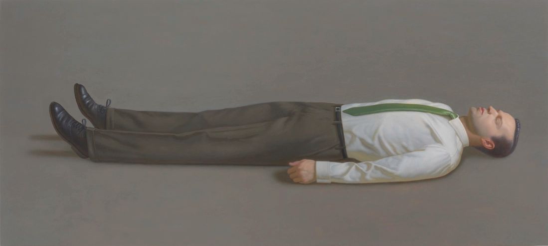 grundoonmgnx:Kurt Kauper, Man Lying Down, 2015