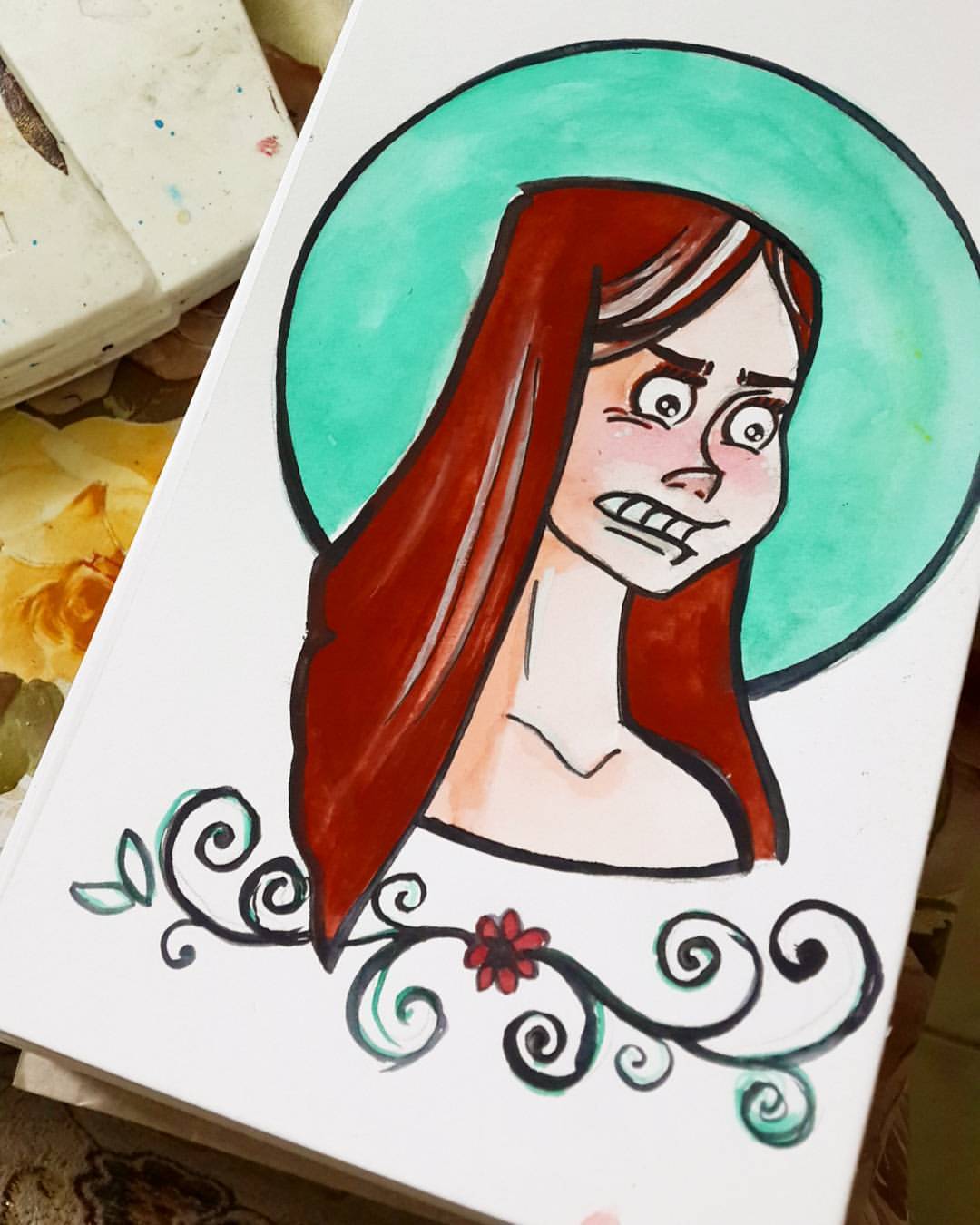 Art Sketching Drawing Colors Water Color Finearts