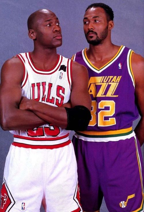 Michael Jordan and Karl Malone See more at: jordanforlife23.tumblr.com