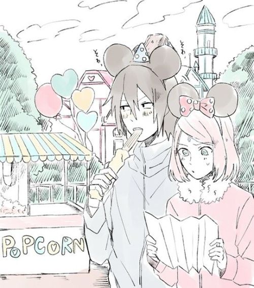 saqueador:   Sasusaku at disney world. 