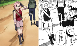 strawberrycreampiefluff:  of-cherryblossoms:  I’m going to call this photoset “Studio Pierrot, what is your problem?”. Inspired by this, this and this.   Sakura is A LOT hotter in the Manga. 