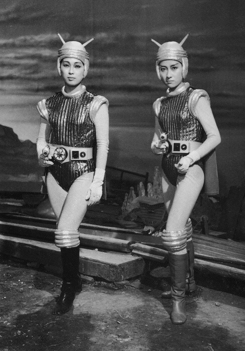 kaijusaurus:
“ Hiroki Kai and Reiko Kasahara on the set of Gamera vs. Guiron.
”