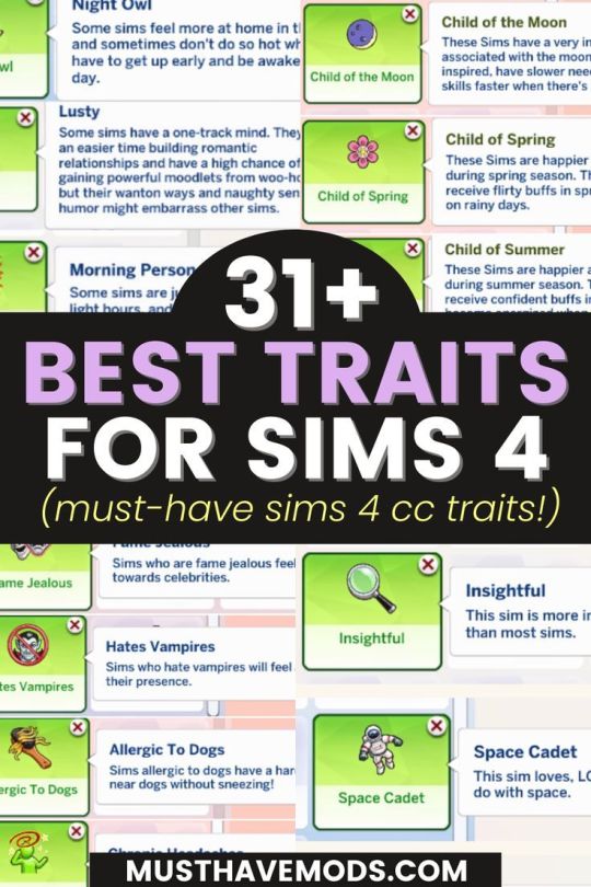 sims 4 traits mods tumblr