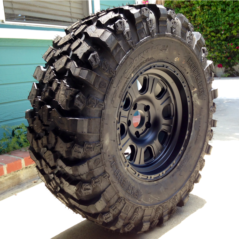 bendercustoms:  35x12.50x17 Pit Bull Rockers on 17x9 Raceline Monster 893’s! Black