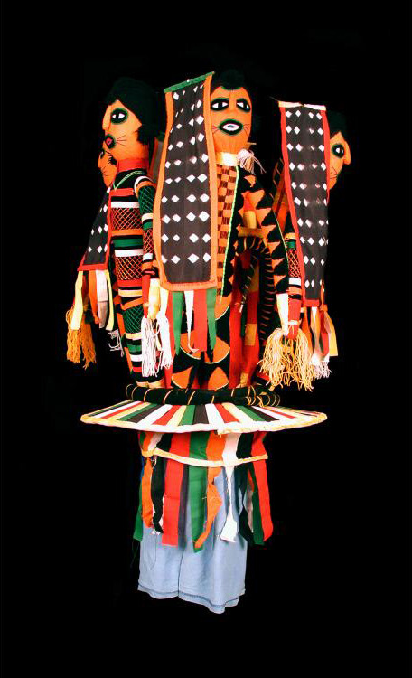 ukpuru:‘Odogu (ancient mother)’ Okakagbe masquerade headdress and costume made by Lawrence Ajanaku i