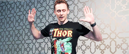 cineplexmovies:  Seriously. It’s infectious. Hiddleston looks so happy all the