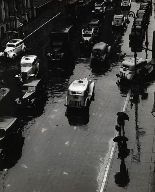 Bettmann. Vehicles During a Rainstorm. 1920s