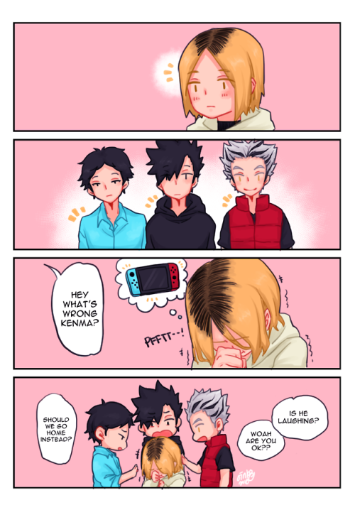 oink8:KENMA WEEK   Day 3: Video Game (console)   kenma that’s what you get from playing too much g