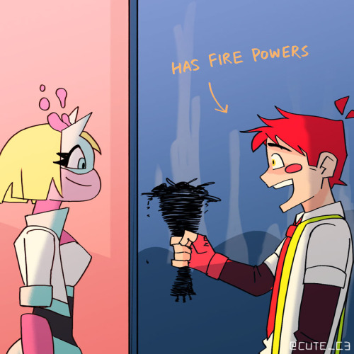  Happy Valentines Everyone! His fire powers didn’t help this time <3 Sorry I was inactive here fo